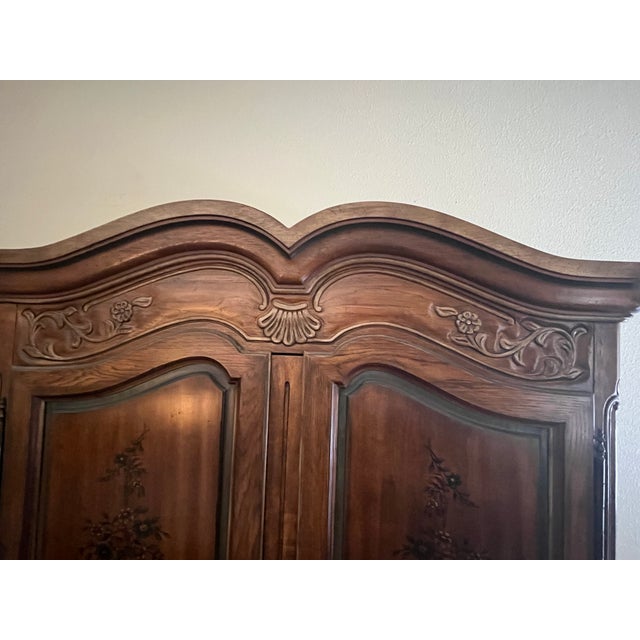 Drexel Heritage 1970s Drexel Heritage Brittany Armoire For Sale - Image 4 of 7