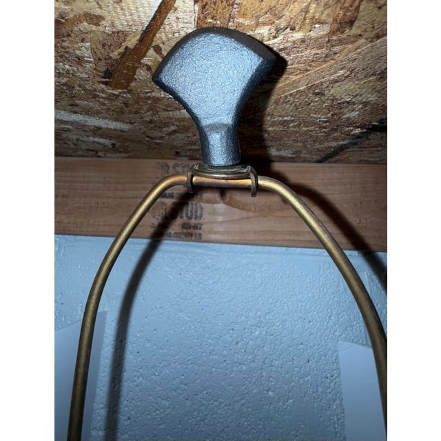 Mid Century Modern Turned Studio Pottery Ceramic Lamp For Sale - Image 11 of 12