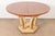 Mastercraft Italian Neoclassical Walnut and Burl Wood Parcel Gilt Pedestal Extension Dining Table For Sale - Image 15 of 15
