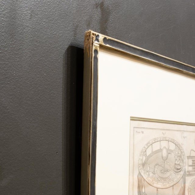 Astronomy Prints Framed in a White Gold Frames For Sale - Image 9 of 11