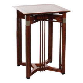 Tall Art Deco Decoforma Series Square Side Table from Schuitema For Sale