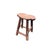 Rustic Vintage Rustic Unique Shape Four Legs Wood Stool Side Table For Sale - Image 3 of 16