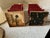 1940s 1940s Enameled Metal Pagoda Lamps - A Pair For Sale - Image 5 of 8