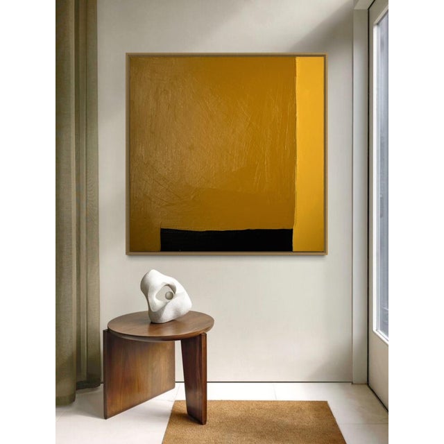 Bodasca, Ochre Yellow, 2026, Acrylic on Canvas For Sale - Image 6 of 10