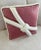 Textile 1980s Custom Made Large Pink White Ribbon Pillow For Sale - Image 7 of 7