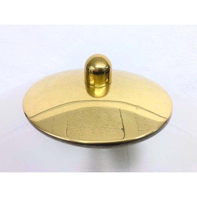 Brass and Acrylic Floor Lamp from IZ Leuchten, 1970s For Sale - Image 6 of 10