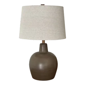 1960’s Jane and Gordon Martz Table Lamp in Ceramic and Walnut