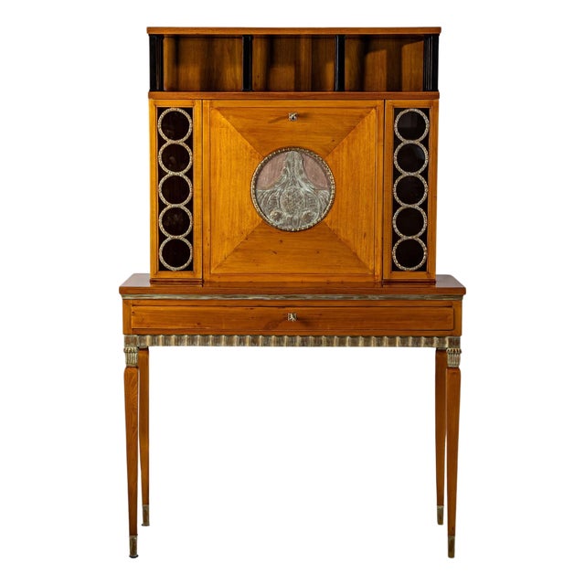 Early-20th Century Art Deco Secretaire, likely Scandinavian For Sale