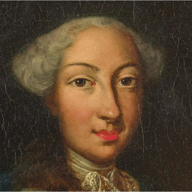 After Maria Giovanna Battista Clementi, Portrait, 1740, Oil on Canvas, Framed For Sale - Image 3 of 8