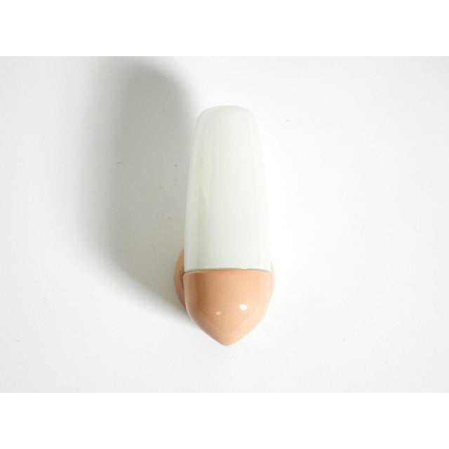 Mid-Century Modern Mid-Century Modern Glass Ceramic Wall Lamp by Wagenfeld for Lindner, 1950s For Sale - Image 3 of 15