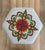 Wood Vintage Mid-Century Oak Footstool With Geometric Needlepoint Tapestry For Sale - Image 7 of 8
