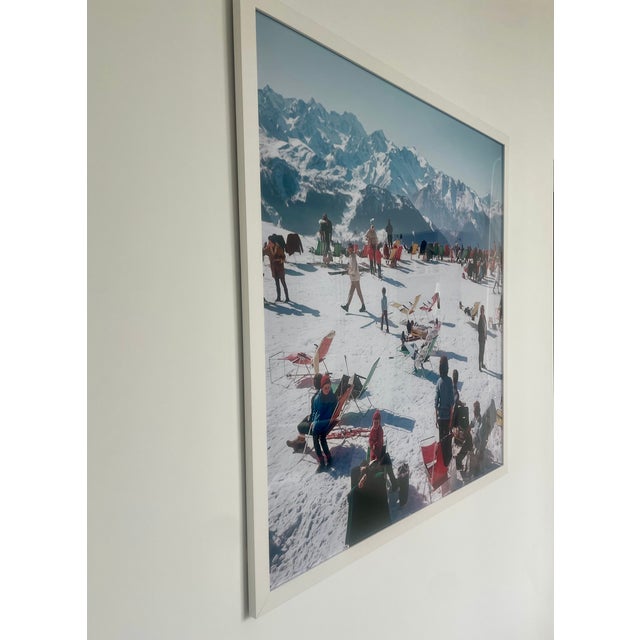 Framed Verbier Vacation Print by Slim Aarons. 40"x40" For Sale In Los Angeles - Image 6 of 8