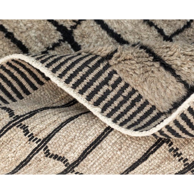Hand-Knotted Wool Rug by Azele Studio For Sale - Image 4 of 8