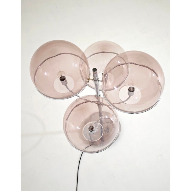 Model Lyndon Floor Lamp in Glass and Chromed Metal by Vico Magistretti for Oluce, Italy, 1977 For Sale - Image 13 of 18