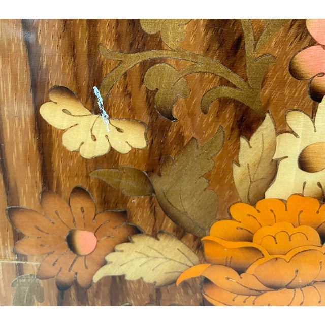Vintage Florentina Italian Marquetry Tray With Brass Rim For Sale In San Francisco - Image 6 of 7