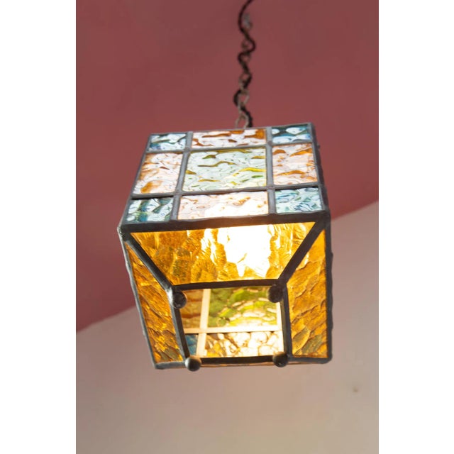 Murano Glass Lantern Pendant, 1950s For Sale - Image 3 of 8