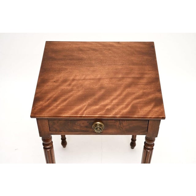 Antique Georgian Walnut Side Table, 1800 For Sale - Image 6 of 10