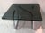 nickel tubular auxiliary low table with typical smoked glass envelope of the time. Presents signature ''''Pardo'''' This...