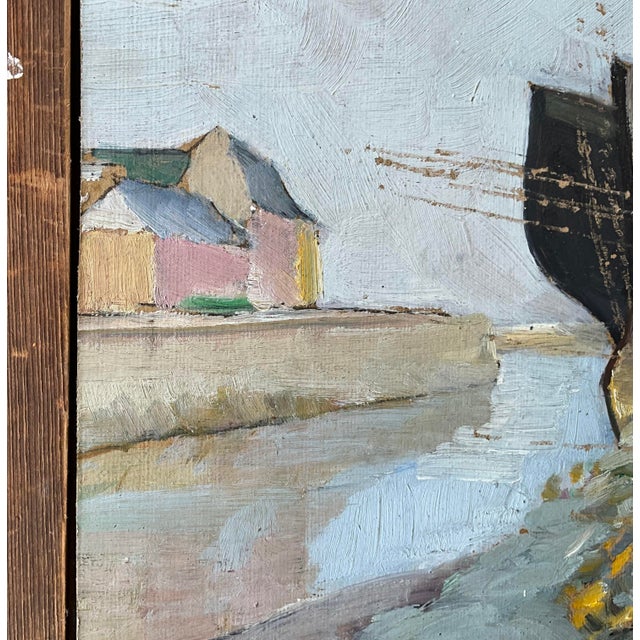 Robert, with Geese and Boat, 1930, Oil Painting For Sale - Image 11 of 13