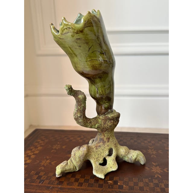 Vintage 1999 Brutalist Ceramic Handmade Sculpture For Sale In Los Angeles - Image 6 of 18