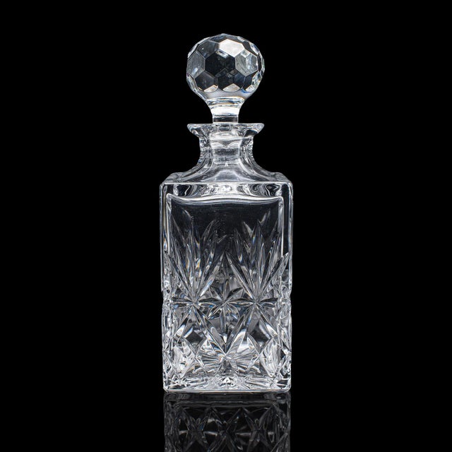 English Vintage Whisky Decanter, English, Cut Glass, Scotch Bottle, Whiskey, Spirits For Sale - Image 3 of 11