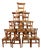 19th-Century Straw-Seated Chairs, Set of 10 For Sale