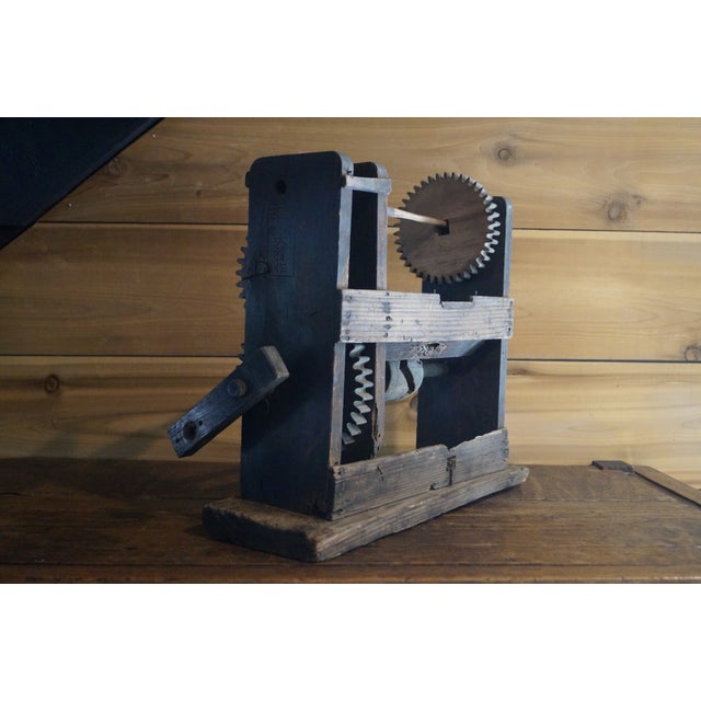 1800s Japanese Zakuri Silk Thread Spinning Wheel For Sale - Image 10 of 10