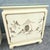 Cream Vintage Chinese Hand Painted Cream and Gold Glass Top Nightstands/Cabinets - A Pair For Sale - Image 8 of 12