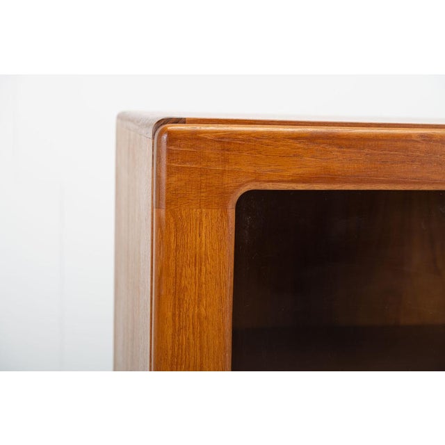 Wood Danish Teak Cabinet with Tambour Doors, 1960s For Sale - Image 7 of 11