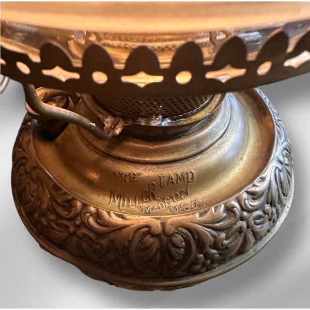 Late 19th Century Victorian Chandelier With Painted Shades For Sale - Image 10 of 18