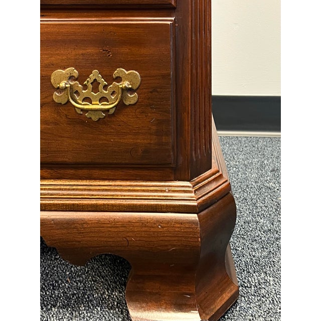Ethan Allen Georgian Court Cherry 11 Drawer Dresser For Sale - Image 10 of 12