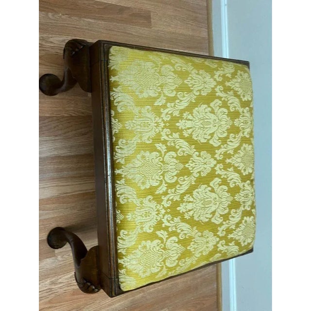 Early 20th Century Antique Queen Anne Mahogany Stool For Sale In Washington DC - Image 6 of 10