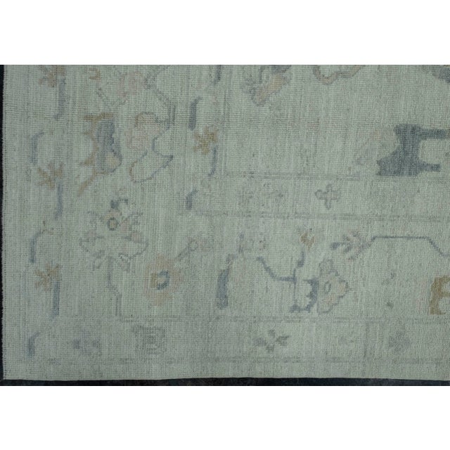 Turkish Oushak Rug 9'2" x 12'5" #18694 For Sale - Image 4 of 8