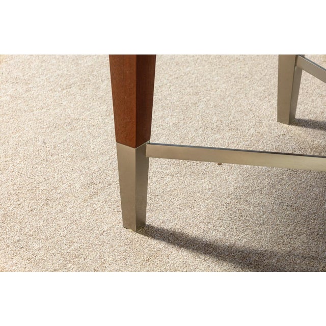 Wood Vintage Greg Sheres Italian Mahogany Verite Collection Dining Table With Leaves For Sale - Image 7 of 8