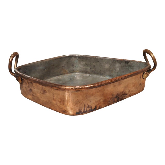 Heavy Antique French Copper Turbotiere Poacher, Maison Gaillard Paris, C. 1850 For Sale