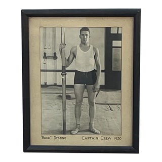 Vintage Original Photo of Crew Captain 1930 For Sale