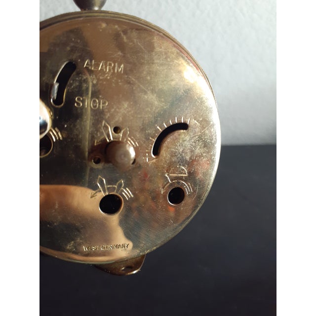 Vintage Sheffield Germany Brass Wind Up Alarm Clock. Chairish