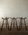 Rustic Vintage Spanish Brutalist Wooden Marbella Bar Stools from Confonorm, 1970s, Set of 3 For Sale - Image 3 of 18