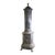 Antique European Ornate Cast Iron Parlor Stove Heater With Urn Finial & Paw Feet, C. 1890 For Sale