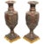 Brown 19th Century Classical Rouge Marble Vases on Giltwood Bases - A Pair For Sale - Image 8 of 8