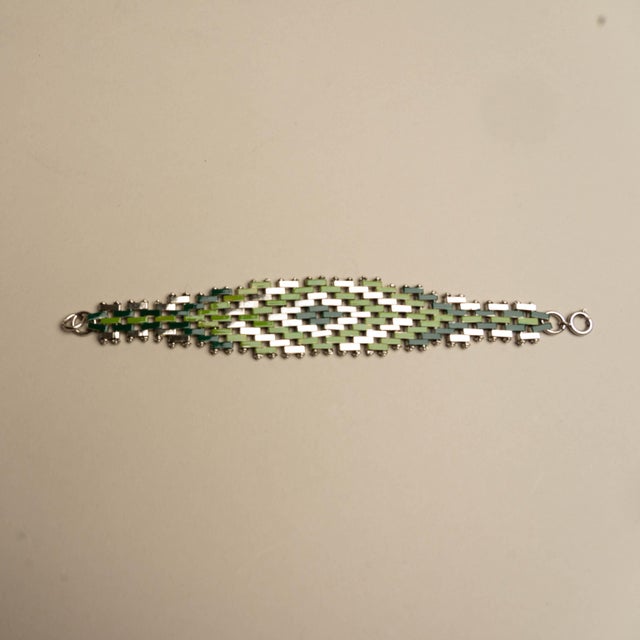 Art Deco Masonry Bracelet attributed to Jakob Bengel, 1930s For Sale - Image 6 of 6
