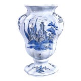 Italian Ceramic Hand-Painted Vase from Cantagalli, 1880s For Sale