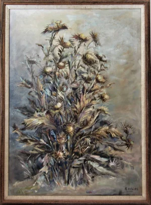 Irina Belotelkin Roublon, flowers, Circa 1960