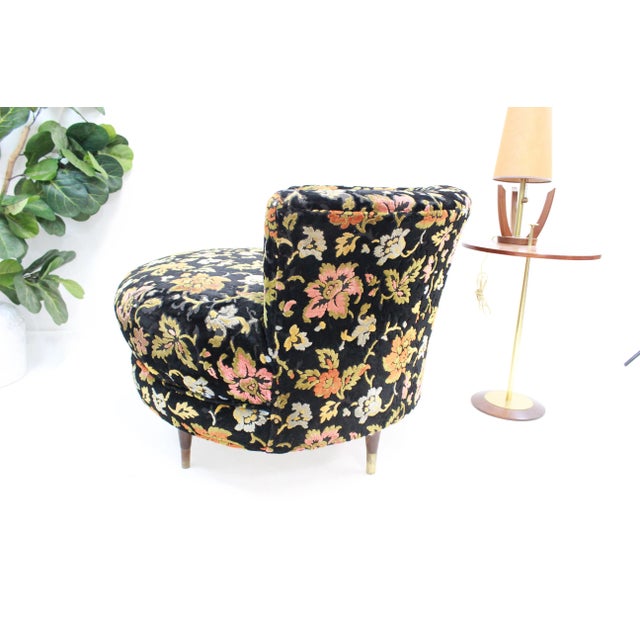 Mid Century Modern Round Chair Milo Baughman Style For Sale - Image 9 of 13