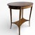 Antique Edwardian Oval Side Table in Wood with Inlay and Tapered Legs For Sale - Image 5 of 7