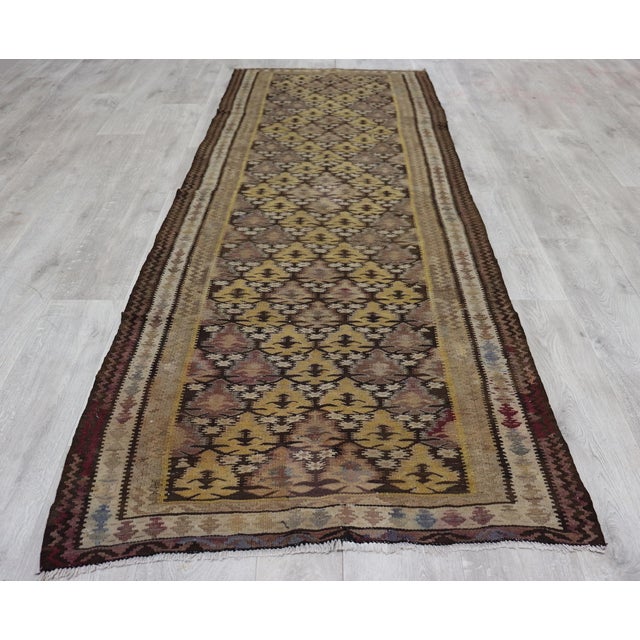 1920s Caucasian Kilim Rug, 1920s For Sale - Image 5 of 15