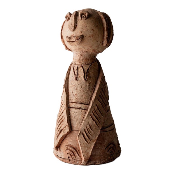 Vintage Terracotta Ceramic Sculpture, 1960s For Sale