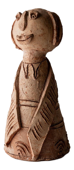 Vintage Terracotta Ceramic Sculpture, 1960s