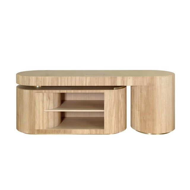 Contemporary Gifford Desk by Wood Tailors Club For Sale - Image 3 of 12