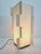 Foscarini Italian vintage plastic table lamp with metal base from the 1990s. Clean shape, subtle lighting effect....